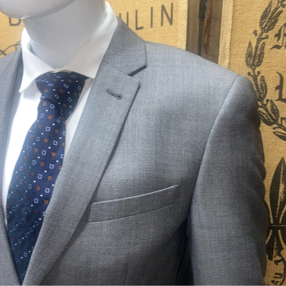 John Varvatos Gray Two-Button Blazer, 38R